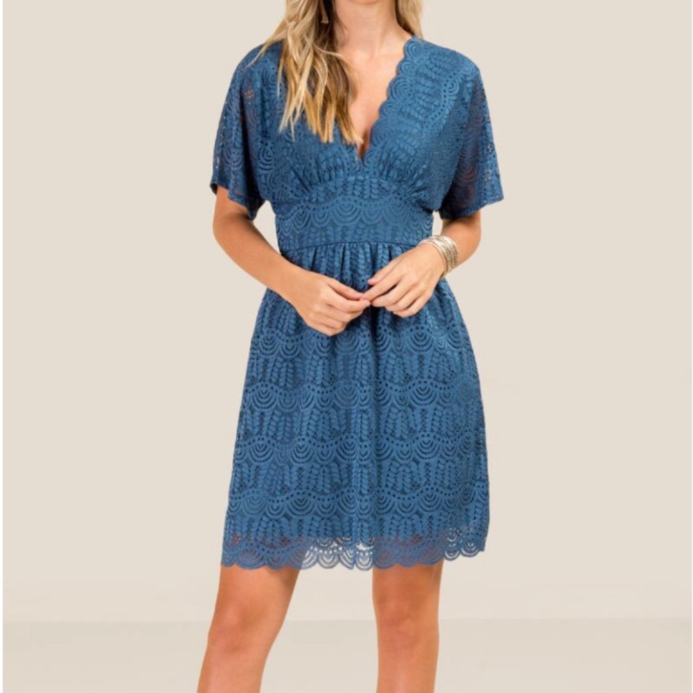 Francescas Tori Lace Shift Dress